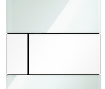 Стеклянная панель смыва для писсуара TECEsquare, стекло мятный зеленый, клавиши белые