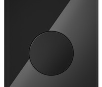 Стеклянная панель смыва для писсуара TECEloop, стекло черное, клавиша черная