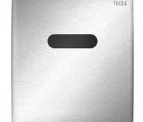 Металлическая панель смыва для писсуара TECEplanus с ИК-сенсором, батарея 6 В, нержавеющая сталь сат