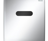 Металлическая панель смыва для писсуара TECEplanus с ИК-сенсором, батарея 6 В, хром глянцевый