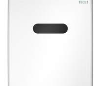 Металлическая панель смыва для писсуара TECEplanus с ИК-сенсором, батарея 6 В, белая глянцевая