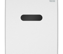 Металлическая панель смыва для писсуара TECEplanus с ИК-сенсором, питание от сети 12 В, белая матова