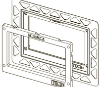 Опорная рамка панели смыва для унитаза для монтажа на уровне стены