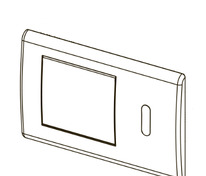 Лицевая панель, нержавеющая сталь, сатин