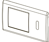 Лицевая панель, хром глянцевый