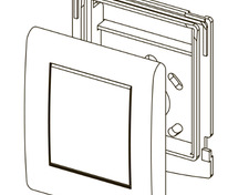 Лицевая панель, белая матовая