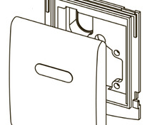 Лицевая панель, нержавеющая сталь, сатин