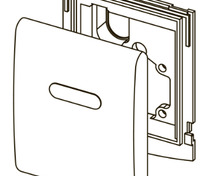 Лицевая панель, белая матовая