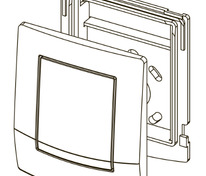 Лицевая панель, белая антибактериальная