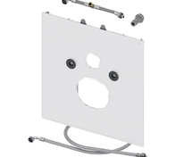 Стеклянная панель TECElux для установки унитазов-биде (Duravit и т. п.), стекло черное