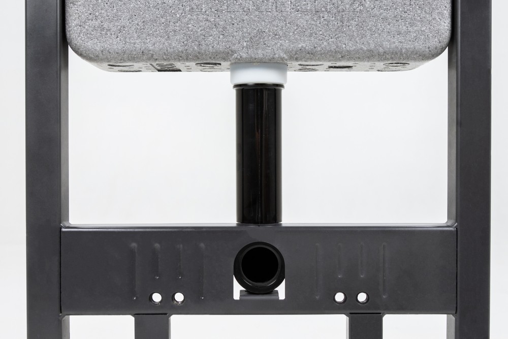 Комплект инсталляции с панелью смыва NOVA QUAD 001 с прямоугольными клавишами, хром глянцевый