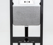 Комплект инсталляции с панелью смыва NOVA QUAD 001 с прямоугольными клавишами, хром глянцевый