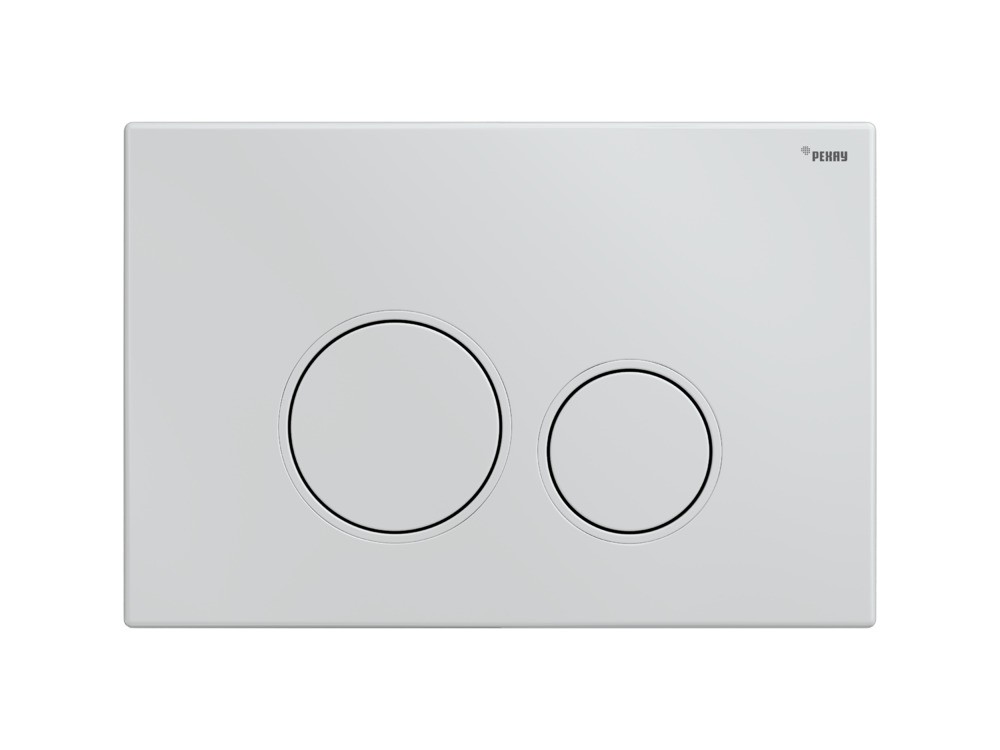 Комплект инсталляции с панелью смыва NOVA ORB 001 с круглыми клавишами, хром глянцевый