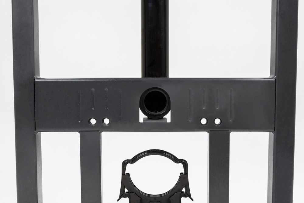 Комплект инсталляции с панелью смыва NOVA ORB 001 с круглыми клавишами, хром глянцевый