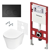 Комплекты из инсталляций, панелей смыва и унитазов TECEspring K