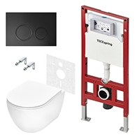 Комплекты из инсталляций, панелей смыва и унитазов TECEspring R