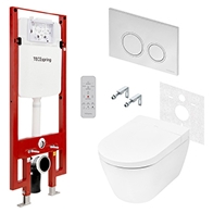 Комплекты из инсталляций, панелей смыва и унитазов-биде TECEspring